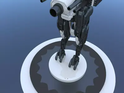 Cyborg Concept Machine SciFi 3D model