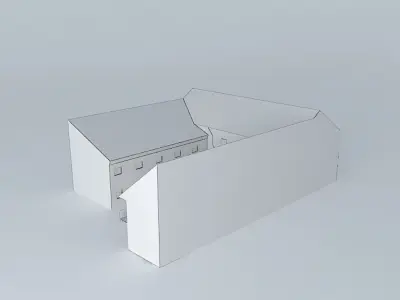 Old House Mid-Europe Low-poly 3D model