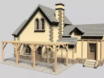 Family house 3D model order