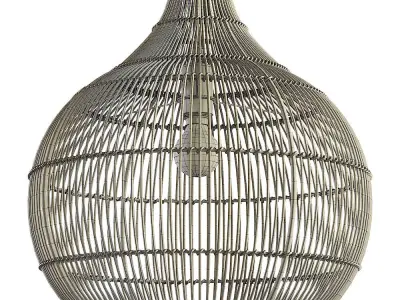 Aliexpress modern rattan chandelier 3D model buy