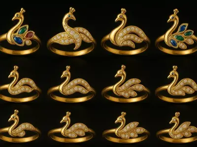 PREMIUM MASTER VAULT 100 PLUS Designer Jewelry Assets 3D print model