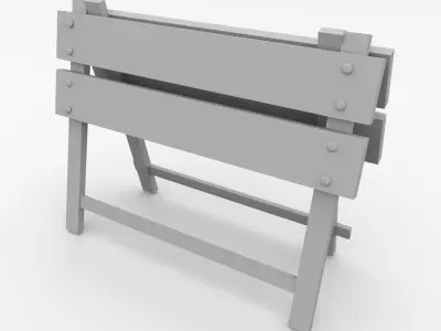 Safety Barrier 3D model