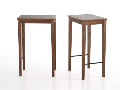No two side tables with tops 3D model