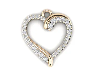 Pendant 5 Heart 3D print model