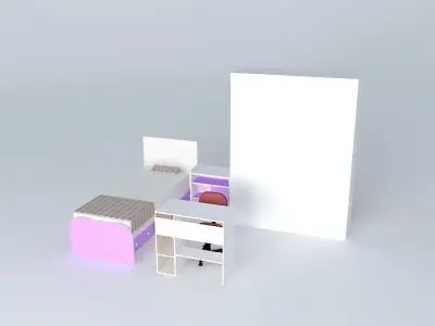 Bedroom interior Free 3D model buy