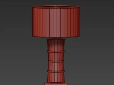 Pillar Table Lamp 3D model