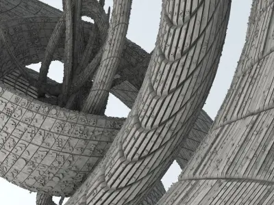 Sci-Fi Shapes - The Swirl 3D model