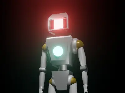 scifi robot 3D model