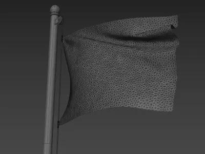 Pirate Flag 3D model