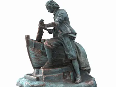 Tsar Carpenter Low-poly 3D model