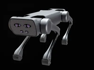 Alien-Go Robot Dog PBR Gameready Low-poly 3D model