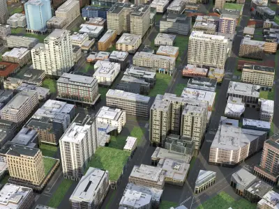 City 110 Low-poly 3D model
