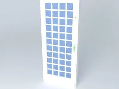 portaedson door with squares Free 3D model
