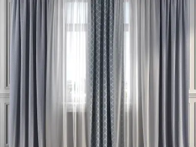 Curtain Set 279 3D model
