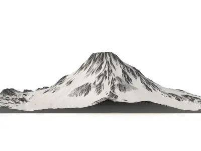 Dormant volcano 3D model