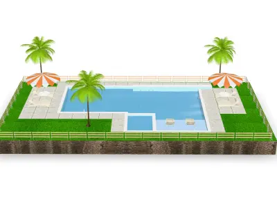 Swimming pool 3D model