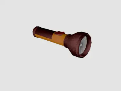 Torch Light Low-poly 3D model