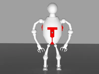 Robot humanoid 3D model
