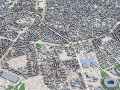 Bucuresti City Romania 3D model