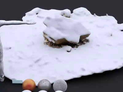 DEATH VALLEY WINTER ROCK FORMATION 005 2024 3D model