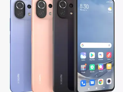 Xiaomi Mi 11 Lite Full Colors 3D model