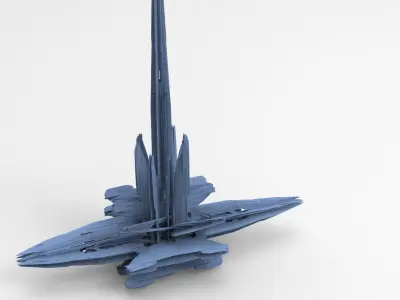 Halo Forerunner Inspired Energy Pilon Generators 9 3D model