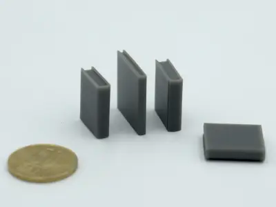 Set of 4 book covers  3D print model