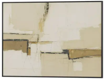 Set of 3 Abstract Paintings in Frames 3D model 62