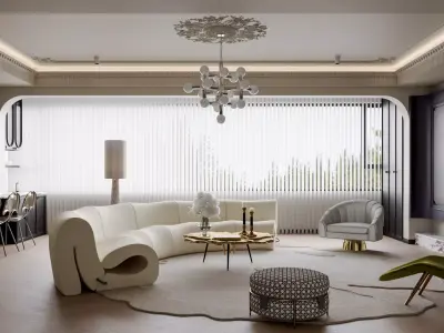 Apartment interior scenes        3D model 13