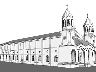 Architecture-Religion-God-Culture-Temple-0142 church 3D model