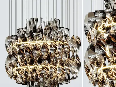 Aura Fumo chandelier 3D model
