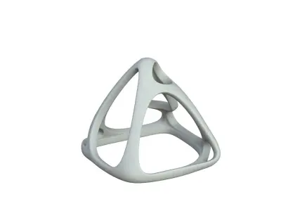 SciFi Cube Object No 58921 Low Poly Shape Low-poly 3D model