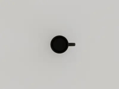 Geometric Coffee Cup Low-poly 3D model