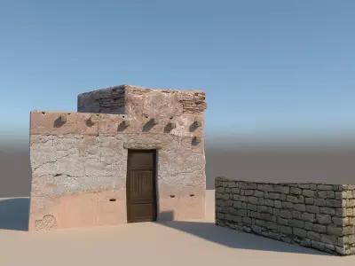 Old arabic style House 3D model