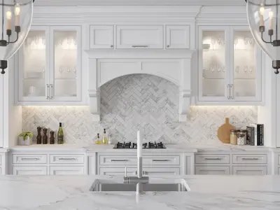 Classic kitchen 8 3D model