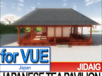 Japanese Tea Pavilion Edo Era 3D model