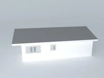 Decochalet 2015 YANS ground floor with roof Free 3D model