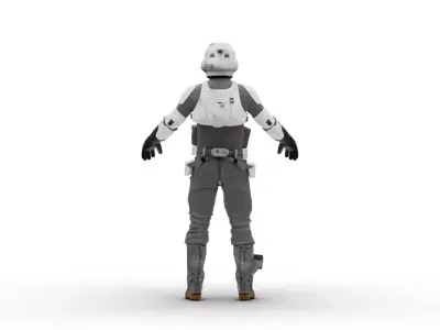 Scout Trooper - Star Wars Low-poly 3D model