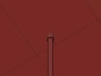 BOMBARDA pendant light with six glass shades 3D model