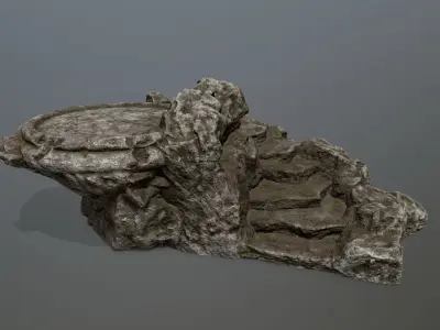 Ladder tree stump Low-poly 3D model purchase