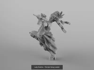 House Bellamorte - Female Gang 3D Model Pack