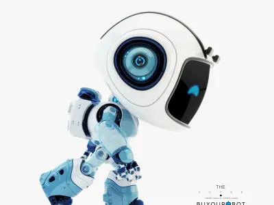 Lovely robot - friendly toy companion  3D model