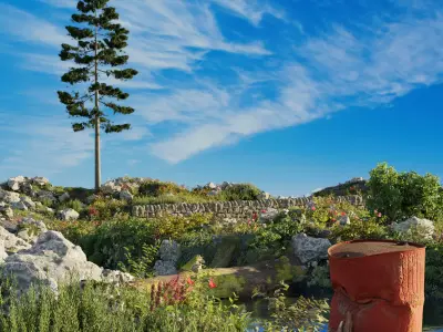 Nature scene and nature pack 3D model