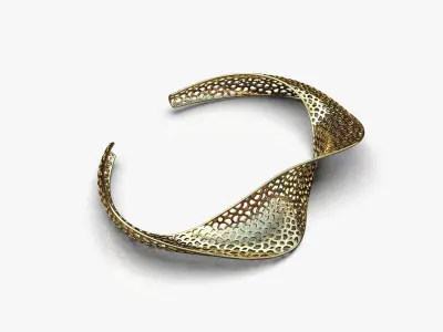 Twisted bracelet 3D print model