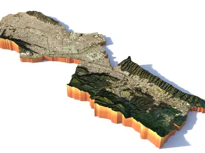 Monterrey City Mexico 3D model purchase
