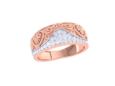 Women Ring  Render 3dm STL OBJ FBX Details 3D print model 149