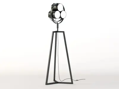 Contemporary Signal Sculptural Tripod Floor Lamp 3D model