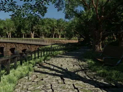 Park Scene 3D model