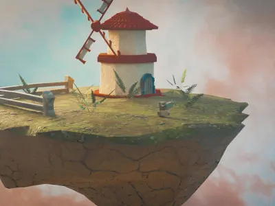 Floating Island 3D model