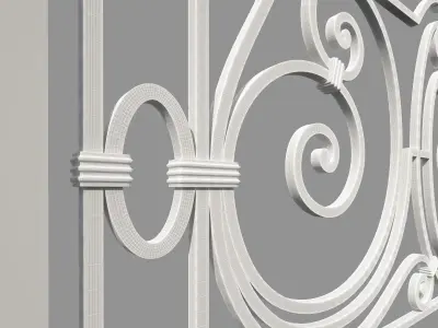 Forged Fence 3D model purchase